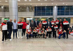 وفد رسمي يستقبل بعثة منتخب السلاح بعد الفوز بلقب بطولة إفريقيا