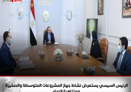 الرئيس السيسي يستعرض نشاط جهاز المشروعات المتوسطة والصغيرة ومتناهية الصغر