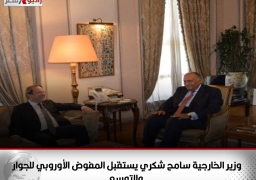 وزير الخارجية سامح شكري يستقبل المفوض الأوروبي للجوار والتوسع