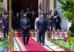 مراسم استقبال رسمية للرئيس الصومالي حسن شيخ محمود