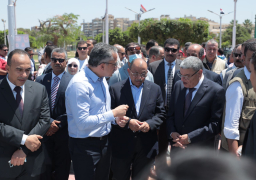 العناني وشعراوي ومحافظ المنيا يفتتحون المرحلة الأخيرة لتطوير الكورنيش