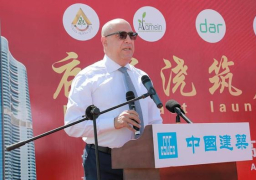 وزير الإسكان يشهد الانتهاء من صب الجزء الأول من الأساسات الخرسانية للبرج الأيقوني بمشروع أبراج الداون تاون بمدينة العلمين الجديدة