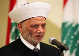 مفتي لبنان يطالب القضاء بالابتعاد عن التجاذبات السياسية