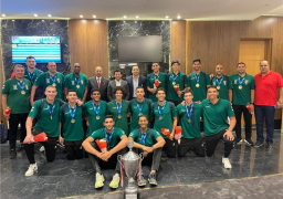 وزير الرياضة يستقبل شباب اليد بعد التتويج بأمم أفريقيا للشباب