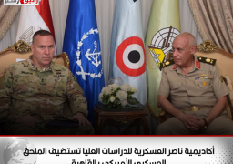 المتحدث العسكرى : أكاديمية ناصر العسكرية للدراسات العليا تستضيف الملحق العسكرى الأمريكى بالقاهرة …
