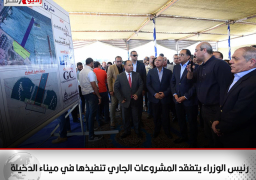 رئيس الوزراء يتفقد المشروعات الجاري تنفيذها في ميناء الدخيلة