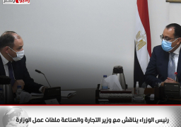 رئيس الوزراء يناقش مع وزير التجارة والصناعة ملفات عمل الوزارة