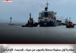 مغادرة أول سفينة محملة بالحبوب من ميناء «أوديسا» الأوكراني