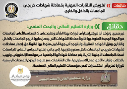 الحكومة تنفى تفويض النقابات المهنية بمعادلة شهادات خريجي الجامعات