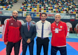 بالصور .. وزير الرياضة يهنيء منتخب الكاراتيه لحصده لقب بطولة “سيرياس A الدولية “