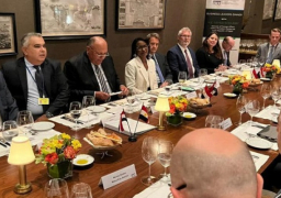 بالصور.. شكري يختتم لقاءات يومه الأول في نيويورك بلقاء مع أعضاء مجلس الأعمال للتفاهم الدولي