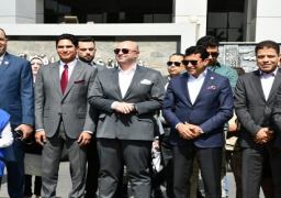 بالصور.. وزير الشباب ومحافظ بني سويف يطلقان شارة البدء لماراثون الدراجات بالمحافظة