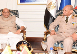 بالصور.. وزير الدفاع يبحث مع نظيره الهندي مجالات التعاون العسكري