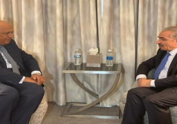 بالصور.. وزير الخارجية يلتقي رئيس الوزراء الفلسطيني في نيويورك