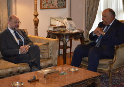 وزير الخارجية يستقبل رئيس مؤسسة ” فريدريش إيبرت” الألمانية