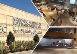 وفد فرنسي يزور المتحف القومي للحضارة المصرية