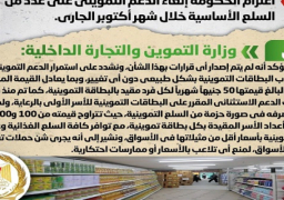 الحكومة تنفي اعتزام إلغاء الدعم التمويني على عدد من السلع الأساسية خلال شهر أكتوبر الجاري
