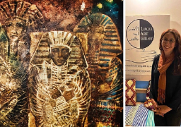 فنانةأمريكية تنظم معرضا بالأقصراحتفالا بذكرى اكتشاف مقبرة توت عنخ آمون