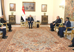 الرئيس السيسي يستقبل اليوم وزير خارجية جمهورية الهند وذلك بحضور وزير الخارجية وكذلك السفير الهندي بالقاهرة
