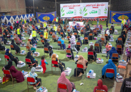 قافلة صندوق تحيا مصر تواصل عملها لليوم الثاني في محافظة أسيوط