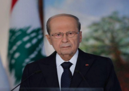 الرئيس اللبناني يجتمع بأعضاء الوفد المشارك في الإعلان الرسمي لاتفاق ترسيم الحدود مع إسرائيل