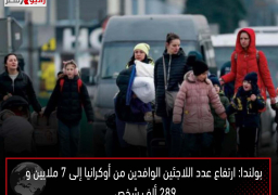 بولندا: ارتفاع عدد اللاجئين الوافدين من أوكرانيا إلى 7 ملايين و289 ألف شخص