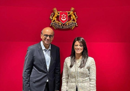 ضمن فعاليات مؤتمر «توسيع نطاق التمويل المختلط لتحفيز التحول الأخضر» بسنغافورةد . رانيا المشاط وزيرة التعاون الدولي تلتقي الوزير الآول بسنغافورة لمناقشة تعزيز التعاون الثنائي