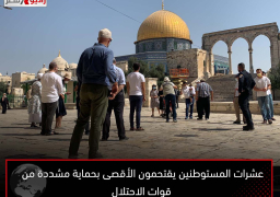 عشرات المستوطنين يقتحمون الأقصى بحماية مشددة من قوات الاحتلال
