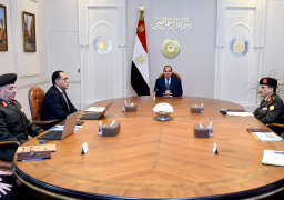 الرئيس السيسي يتابع الموقف المائى لمشروعات استصلاح الأراضي بجنوب الوادي