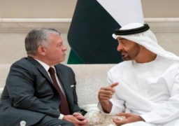 العاهل الأردني ورئيس الإمارات يؤكدان عمق العلاقات بين البلدين