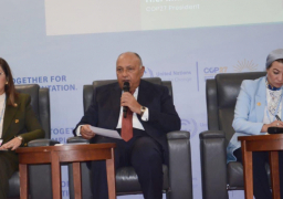 بالصور..شكري: مواجهة تغير المناخ تفعيل الحلول يتطلب التعاون بين الأطراف المعنية بعمل المناخ الدولي