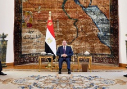 الرئيس عبد الفتاح السيسي يستقبل رئيس الجمعية الوطنية المجرية الدكتور لاسلو كوفر.