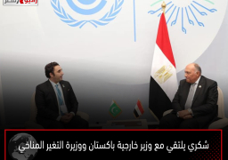 شكري يلتقي مع وزير خارجية باكستان ووزيرة التغير المناخي