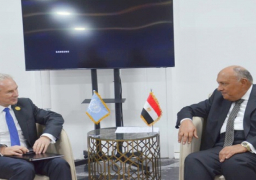 وزير الخارجية رئيس مؤتمر COP27 يستقبل رئيس الجمعية العامة للأمم المتحدة