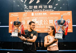 مصطفى عسل وهانيا الحمامي يتوجان بلقب هونج كونج للاسكواش