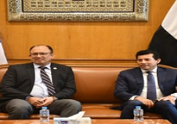 وزير الشباب والرياضة ورئيس جامعة حلوان يلتقيان بالسادة أعضاء مجلسي كليتي التربية الرياضية بنين وبنات بالجامعة