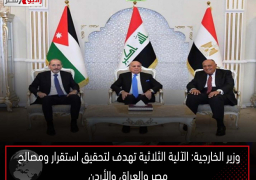 وزير الخارجية: الآلية الثلاثية تهدف لتحقيق استقرار ومصالح مصر والعراق والأردن