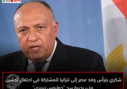 شكري يترأس وفد مصر إلى تنزانيا للمشاركة في احتفال تدشين ملء بحيرة سد “جوليوس نيريري”