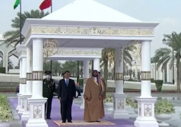 محمد بن سلمان يستقبل رئيس الصين بالديوان الملكي