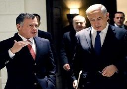 العاهل الأردني يؤكد لنتنياهو ضرورة وقف أعمال العنف وفتح المجال أمام عملية السلام