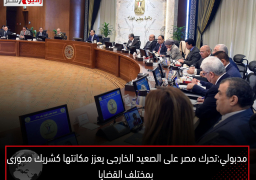 مدبولي: تحرك مصر على الصعيد الخارجى يعزز مكانتها كشريك محورى بمختلف القضايا