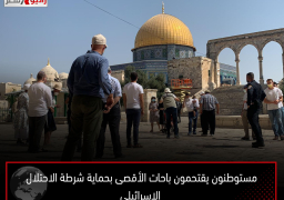 مستوطنون يقتحمون باحات الأقصى بحماية شرطة الاحتلال الإسرائيلي