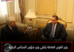 وزير القوى العاملة يلتقي وزير شؤون المجالس النيابية