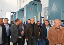 وزير الموارد المائية والري يتفقد محطتى رفع السلام الرئيسية وشادر عزام بمحافظة بورسعيد ضمن منظومة معالجة مياه مصرف بحر البقر