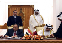بالصور.. مصر وقطر توقعان اتفاقية لإزالة الازدواج في الضريبة على الدخل ومنع التهرب أو التجنب