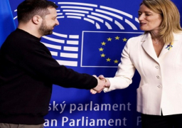 رئيسة البرلمان الأوروبي: زيارة زيلينسكي للبرلمان تاريخية