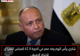 شكري يرأس اليوم وفد مصر في الدورة الـ 42 للمجلس التنفيذى للاتحاد الإفريقي