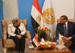 بالصور .. وزيرا التنمية المحلية والبيئة يفتتحان جناح “أيادي مصر” بمعرض القاهرة الدولي بمدينة مصر