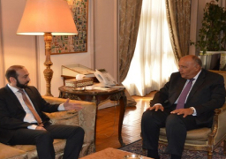 بالصور.. سامح شكري يستقبل وزير خارجية أرمينيا