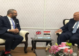 بالصور.. شكري يلتقي مع نظيره البريطاني على هامش اجتماعات وزراء خارجية مجموعة العشرين